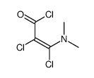 2,3-dichloro-3-(dimethylamino)prop-2-enoyl chloride结构式