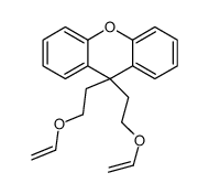 9,9-bis(2-ethenoxyethyl)xanthene Structure