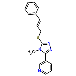 cinnamyl 4-methyl-5-(3-pyridinyl)-4H-1,2,4-triazol-3-yl sulfide Structure