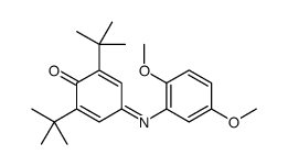 2,6-ditert-butyl-4-(2,5-dimethoxyphenyl)iminocyclohexa-2,5-dien-1-one Structure