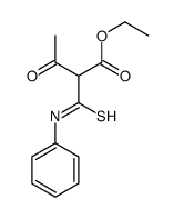 ethyl 3-oxo-2-(phenylcarbamothioyl)butanoate Structure