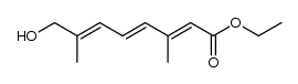 8-hydroxy-3,7-dimethyl-octa-2,4,6-trien-1-oic acid ethyl ester Structure