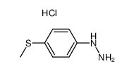 4-(Methylthio)phenylhydrazine hydrochloride Structure