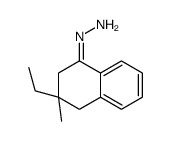 1(2H)-Naphthalenone,3-ethyl-3,4-dihydro-3-methyl-,hydrazone(9CI) Structure