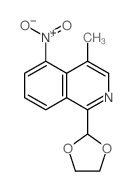 1-(1,3-dioxolan-2-yl)-4-methyl-5-nitro-isoquinoline结构式