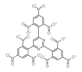 Pyrimidine,2,4,6-tris(2,4,6-trinitrophenyl)- structure