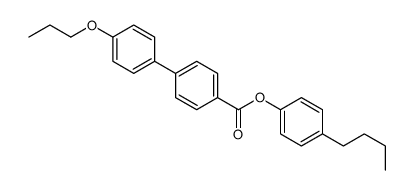 (4-butylphenyl) 4-(4-propoxyphenyl)benzoate Structure