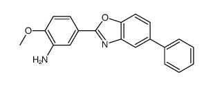 3'-Amino-4'-methoxy-phenyl-2-(p-phenyl)-benzoxazole structure