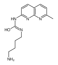 1-(4-aminobutyl)-3-(7-methyl-1,8-naphthyridin-2-yl)urea结构式