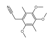 (2,4,5-trimethoxy-3,6-dimethyl-phenyl)-acetonitrile结构式