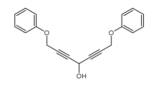 1,7-diphenoxyhepta-2,5-diyn-4-ol结构式