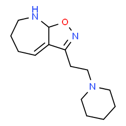 5H-Isoxazolo[5,4-b]azepine,6,7,8,8a-tetrahydro-3-[2-(1-piperidinyl)ethyl]-(9CI)结构式