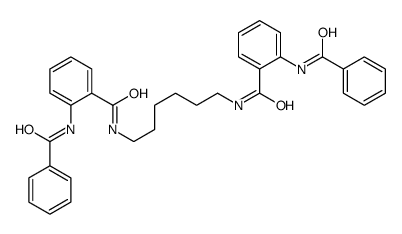 2-benzamido-N-[6-[(2-benzamidobenzoyl)amino]hexyl]benzamide结构式