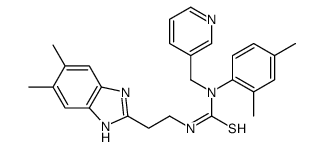 Thiourea, N-[2-(5,6-dimethyl-1H-benzimidazol-2-yl)ethyl]-N-(2,4-dimethylphenyl)-N-(3-pyridinylmethyl)- (9CI) Structure