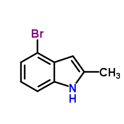 4-Bromo-2-methyl-1H-indole structure