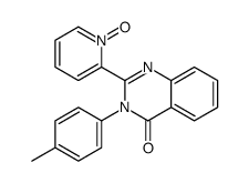3-(4-methylphenyl)-2-(1-oxidopyridin-1-ium-2-yl)quinazolin-4-one Structure