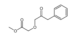 methyl 2-(2-oxo-3-phenylpropoxy)acetate结构式