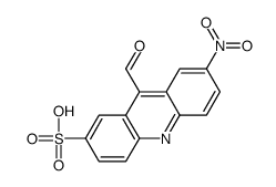 9-formyl-7-nitroacridine-2-sulfonic acid结构式
