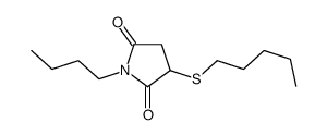 1-butyl-3-pentylsulfanylpyrrolidine-2,5-dione Structure