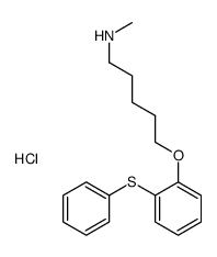 N-methyl-5-(2-phenylsulfanylphenoxy)pentan-1-amine,hydrochloride Structure
