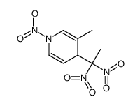 4-(1,1-dinitroethyl)-3-methyl-1-nitro-4H-pyridine结构式