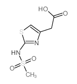 {2-[(METHYLSULFONYL)AMINO]-1,3-THIAZOL-4-YL}ACETIC ACID Structure