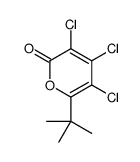 6-tert-butyl-3,4,5-trichloropyran-2-one Structure