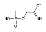 (2-amino-2-oxoethoxy)-methylphosphinate结构式
