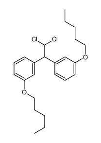 1-[2,2-dichloro-1-(3-pentoxyphenyl)ethyl]-3-pentoxybenzene结构式