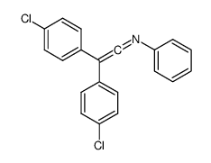 2,2-bis(4-chlorophenyl)-N-phenylethenimine结构式