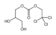 2,3-dihydroxypropyl 2,2,2-trichloroethyl carbonate Structure