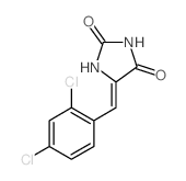 2,4-Imidazolidinedione,5-[(2,4-dichlorophenyl)methylene]- Structure