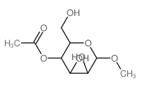 [4,5-dihydroxy-2-(hydroxymethyl)-6-methoxy-oxan-3-yl] acetate结构式