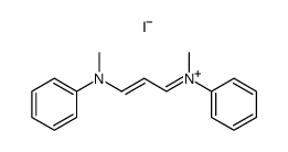 N-methyl-N-phenyl-<3-(N-methylphenylamino)-2-propenylidene>ammonium iodide结构式
