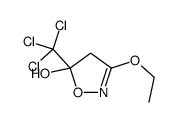 5-(TRICHLOROMETHYL)-3-ETHOXY-4,5-DIHYDROISOXAZOL-5-OL结构式