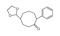 (2R,6S)-6-(1,3-dioxolan-2-yl)-2-phenylcyclooctan-1-one Structure