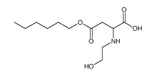 4-(hexyloxy)-2-((2-hydroxyethyl)amino)-4-oxobutanoic acid Structure