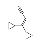 3,3-dicyclopropylprop-2-enenitrile Structure