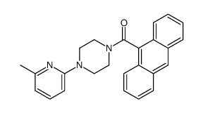 anthracen-9-yl-[4-(6-methylpyridin-2-yl)piperazin-1-yl]methanone结构式