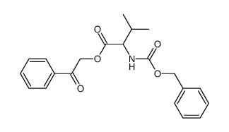 N-Benzyloxycarbonyl-L-valin-phenacylester结构式