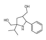 [(2R,3S,5R)-5-(hydroxymethyl)-2-phenyl-5-propan-2-ylpyrrolidin-3-yl]methanol结构式