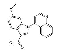6-methoxy-1-quinolin-4-ylindole-3-carbonyl chloride Structure