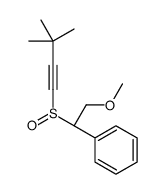 [(1S)-1-(3,3-dimethylbut-1-ynylsulfinyl)-2-methoxyethyl]benzene结构式