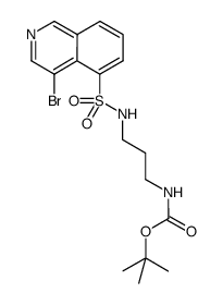 N-(tert-butoxycarbonyl)-N'-[(4-bromo-5-isoquinolyl)sulfonyl]-1,3-propylenediamine Structure