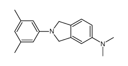 2-(3,5-dimethylphenyl)-N,N-dimethyl-1,3-dihydroisoindol-5-amine结构式