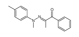 (E)-1-(N-methyl-N-p-tolylhydrazono)ethyl phenyl ketone结构式