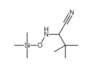 3,3-dimethyl-2-(trimethylsilyloxyamino)butanenitrile Structure