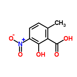 Benzoic acid, 2-hydroxy-6-methyl-3-nitro- (9CI) structure