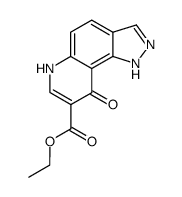 ester ethylique de l'acide dihydro-6,9 oxo-9 pyrazolo [5.4-f]quinoleine carboxylique Structure