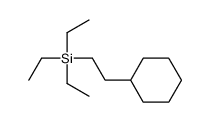 2-cyclohexylethyl(triethyl)silane Structure